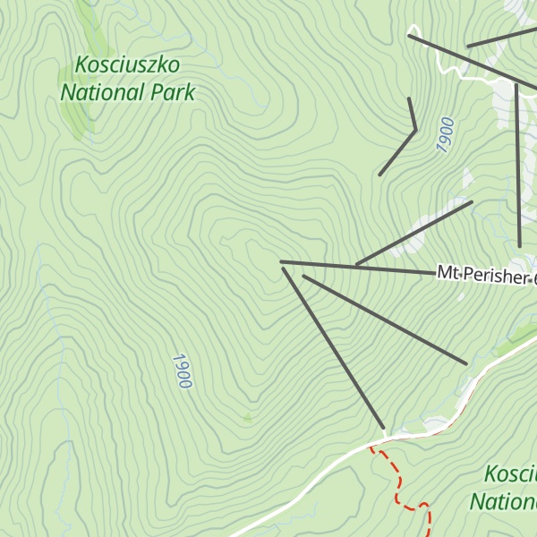 Map of Mt Perisher