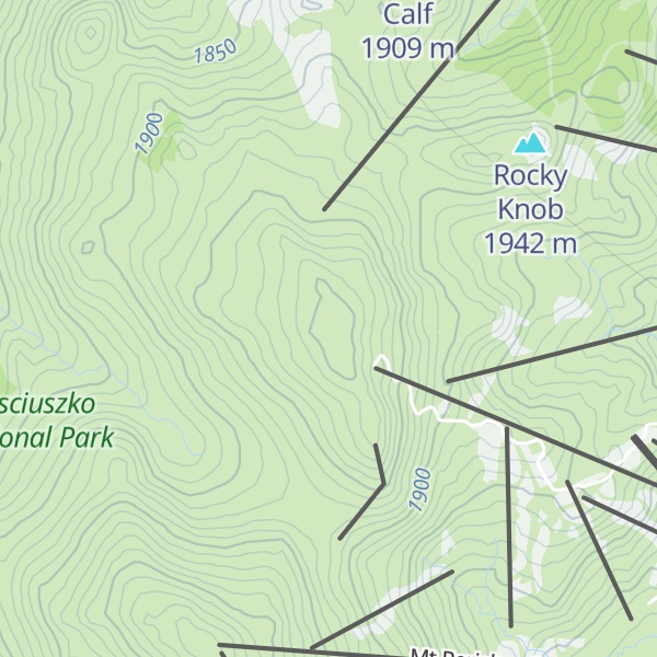 Map of Back Perisher Mountain