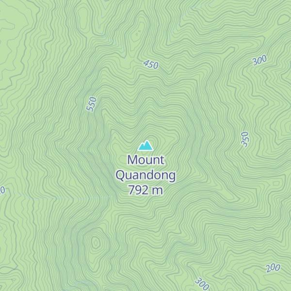 Map of Mount Quandong