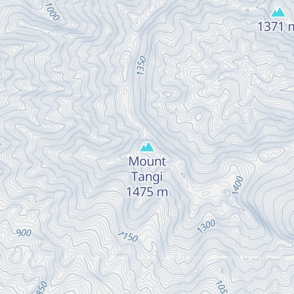 Map of Mount Tangi