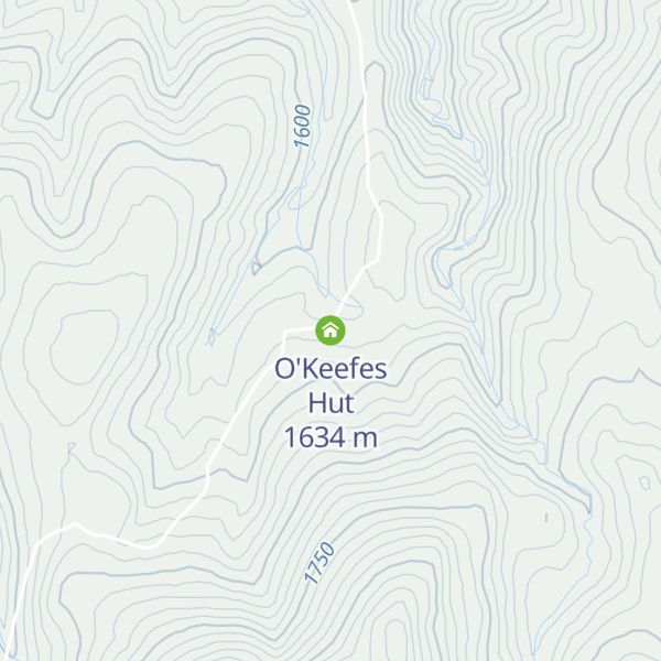 Map of O'Keefes Hut