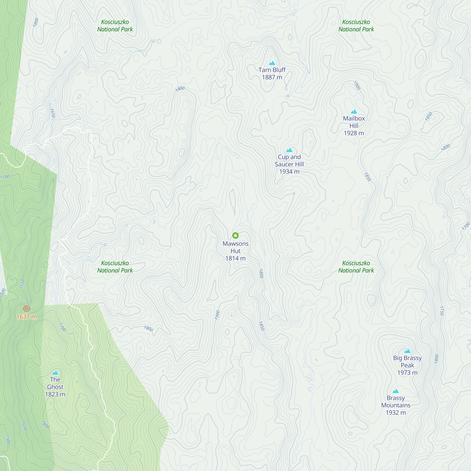 Mawsons Hut map