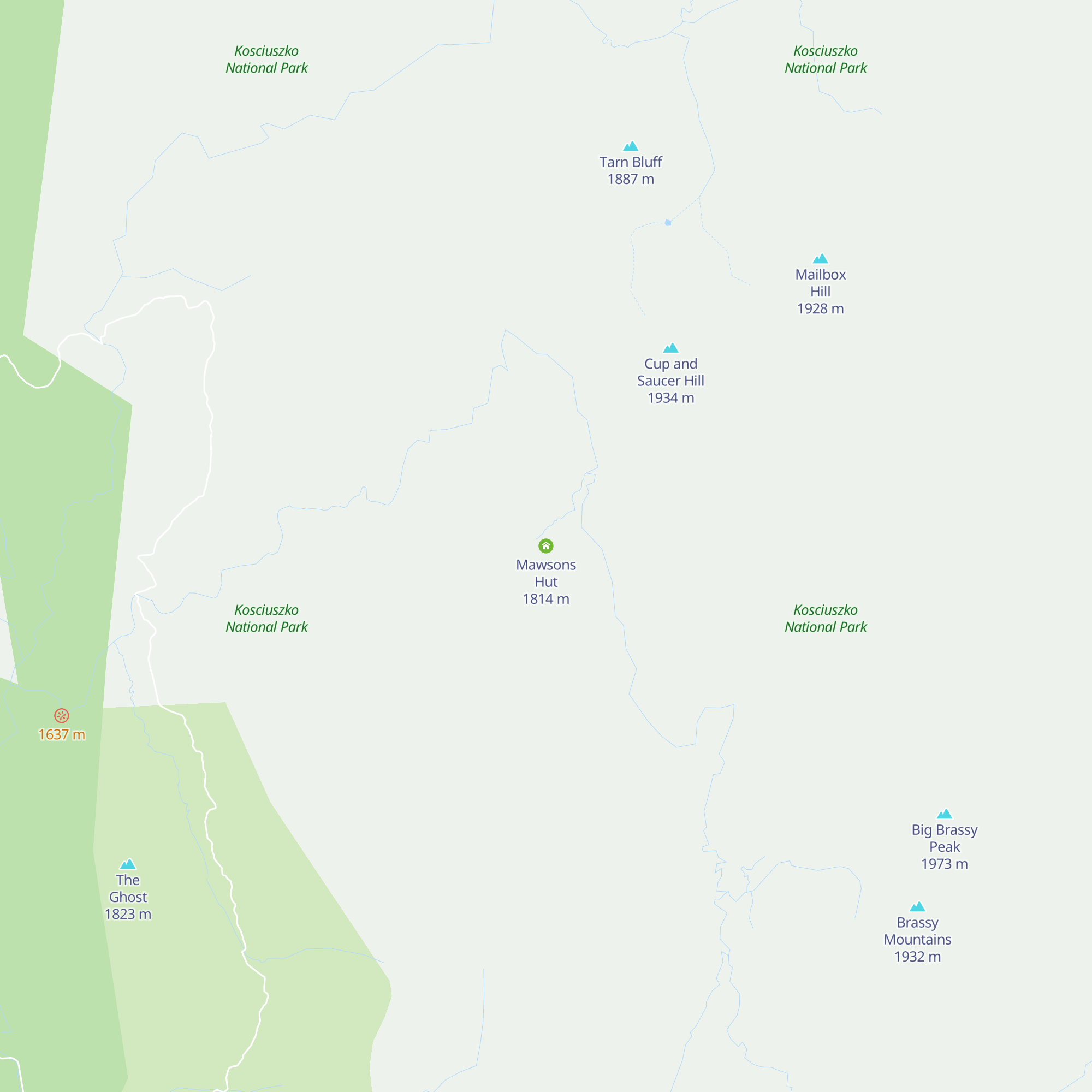Mawsons Hut map