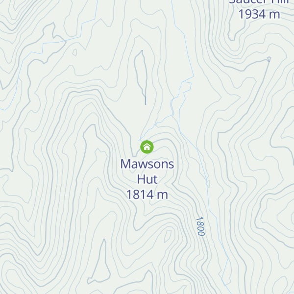 Map of Mawsons Hut