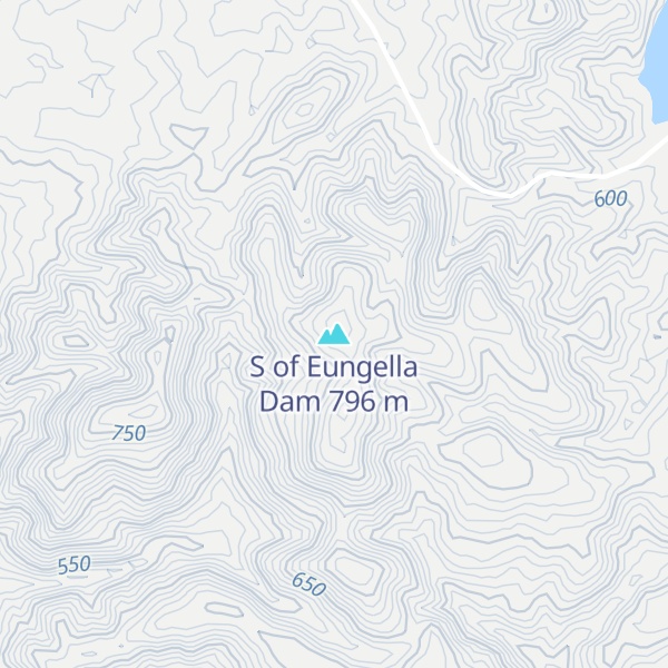 Map of S of Eungella Dam