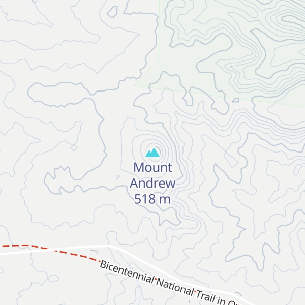 Map of Mount Andrew