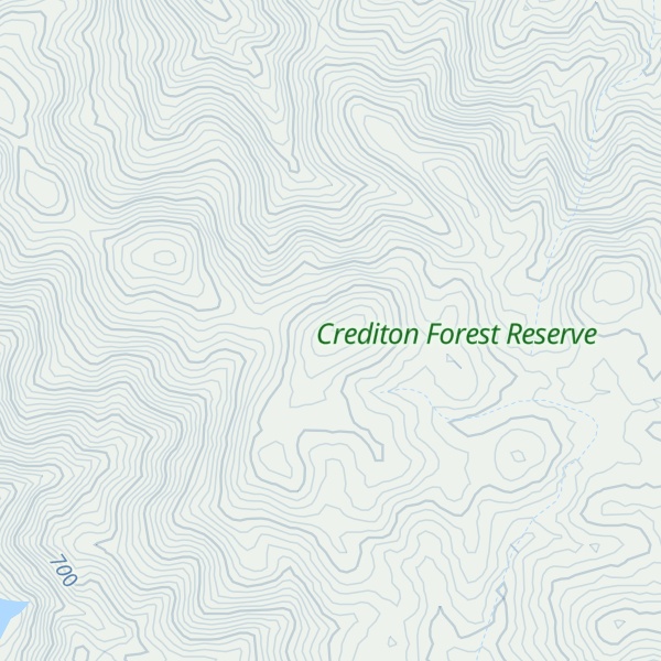 Map of Credtion State Forest