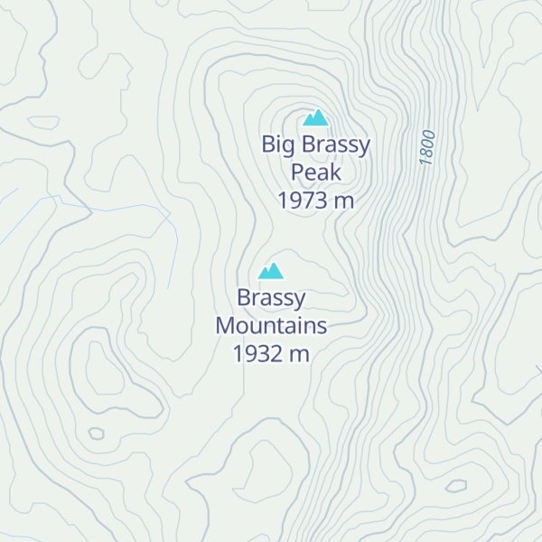 Map of Brassy Mountains