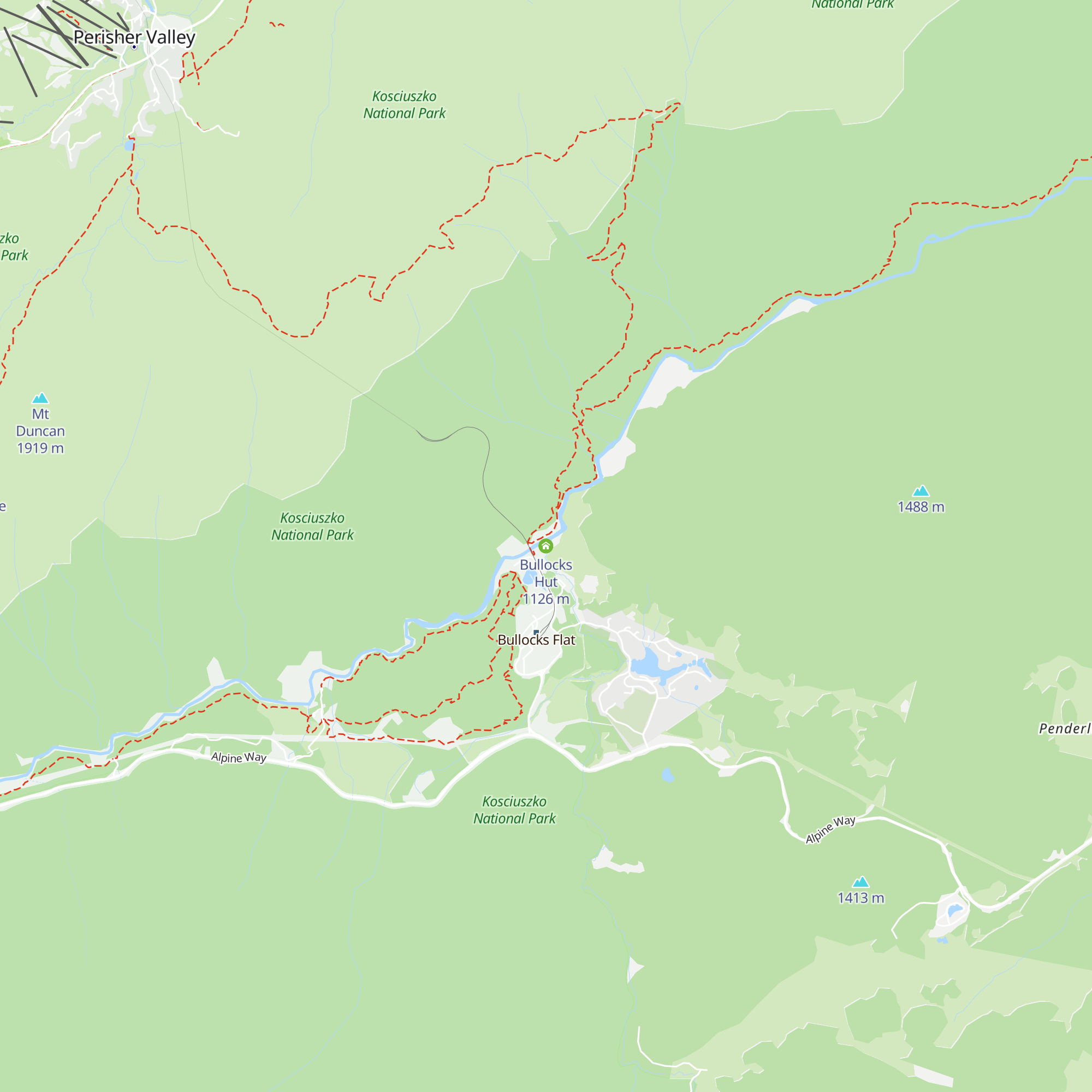 Bullocks Hut map
