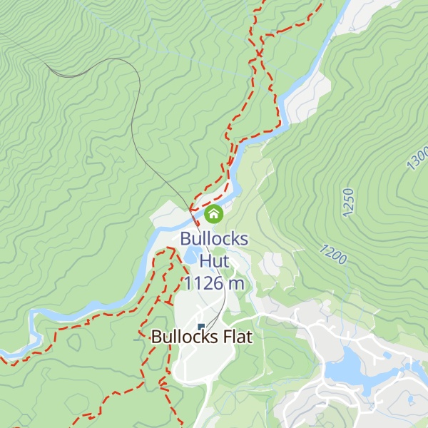 Map of Bullocks Hut