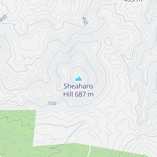 Map of Sheahans Hill