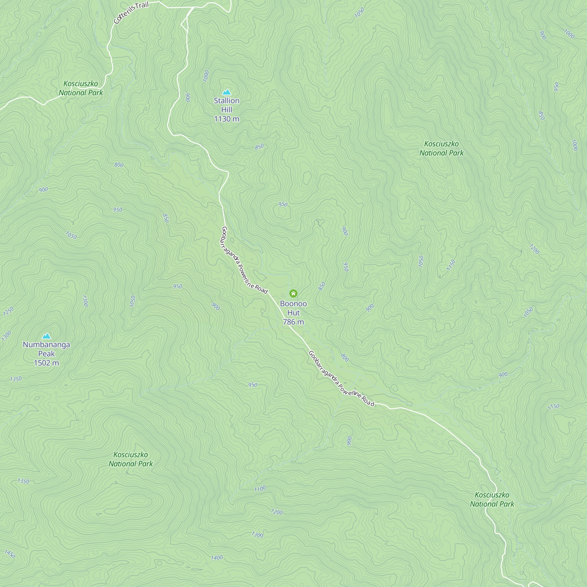 Boonoo Hut map