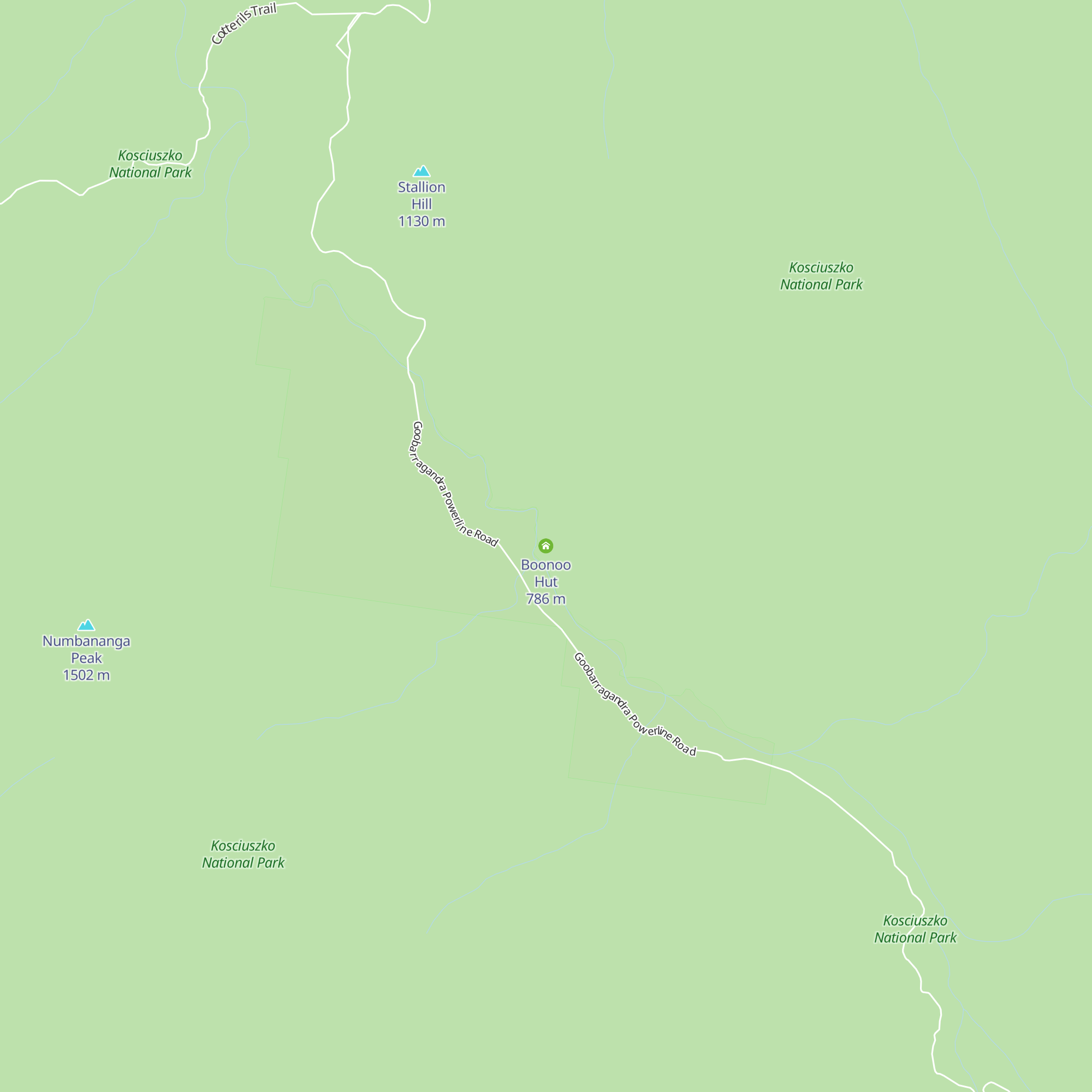 Boonoo Hut map