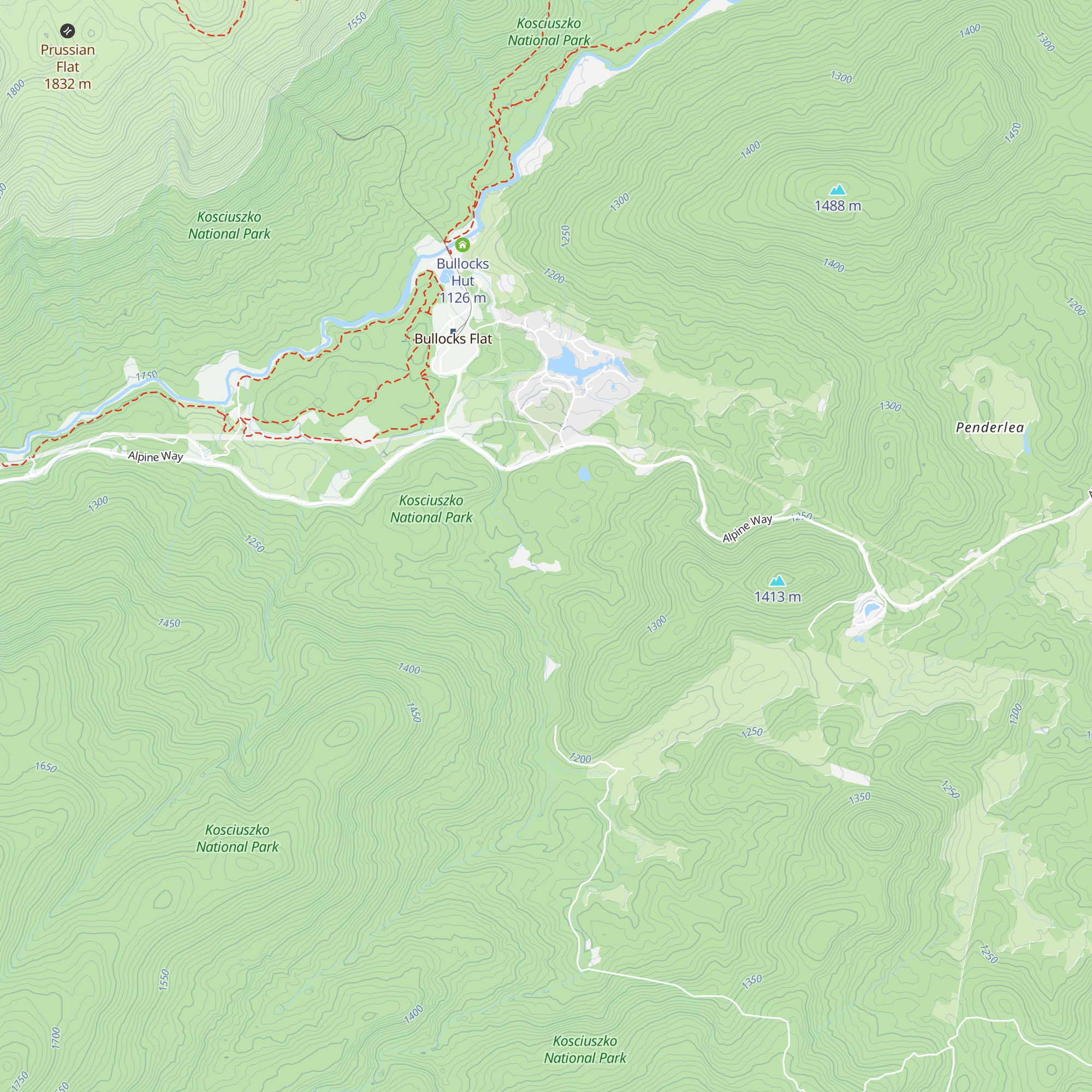 Thredbo Farm Ski Lodge map