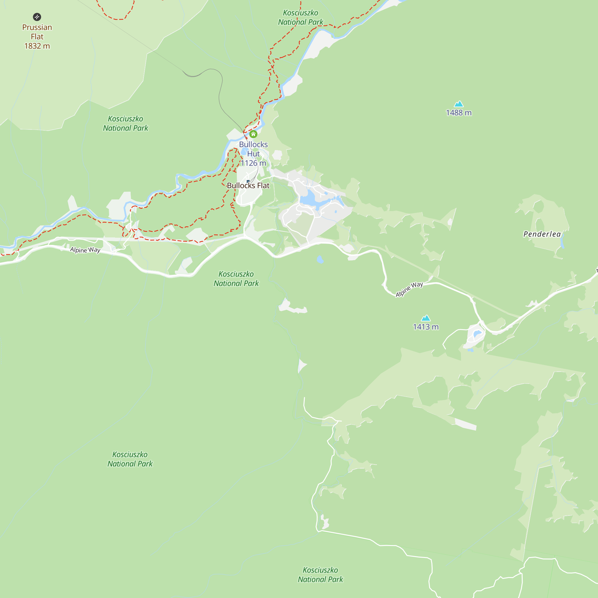 Thredbo Farm Ski Lodge map