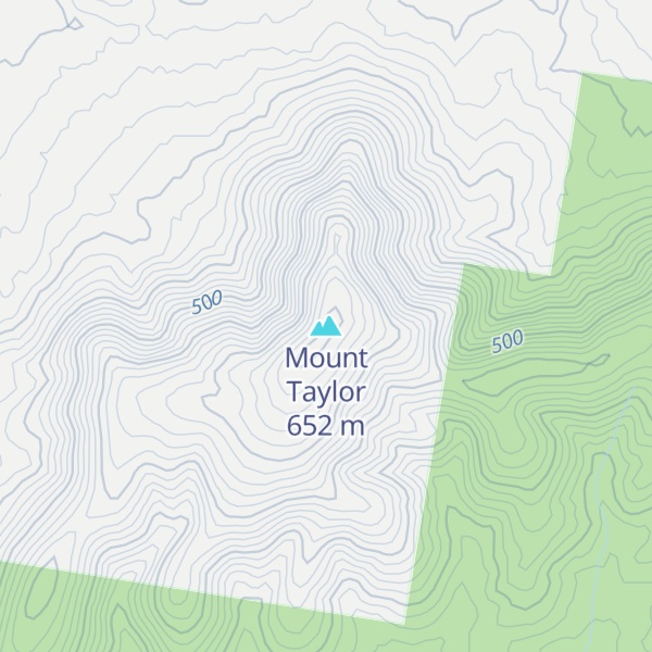Map of Mount Taylor