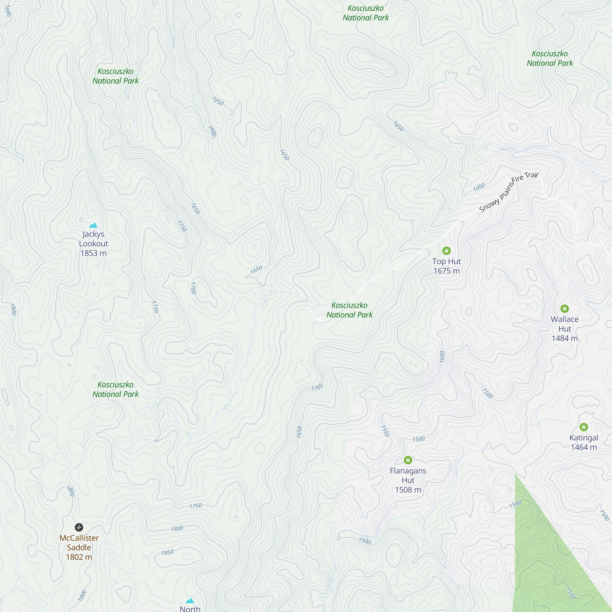 Cesjacks Hut map