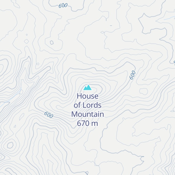 Map of House of Lords Mountain