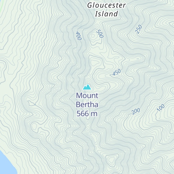 Map of Mount Bertha