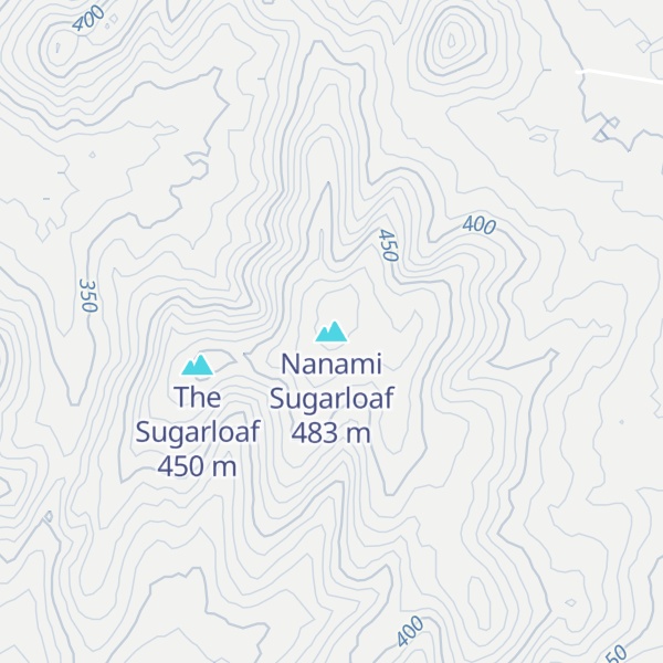 Map of Nanami Sugarloaf