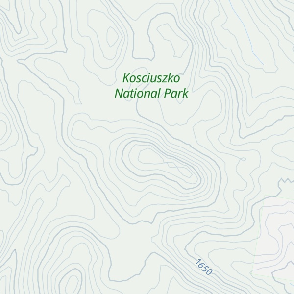 Map of Spencers Peak