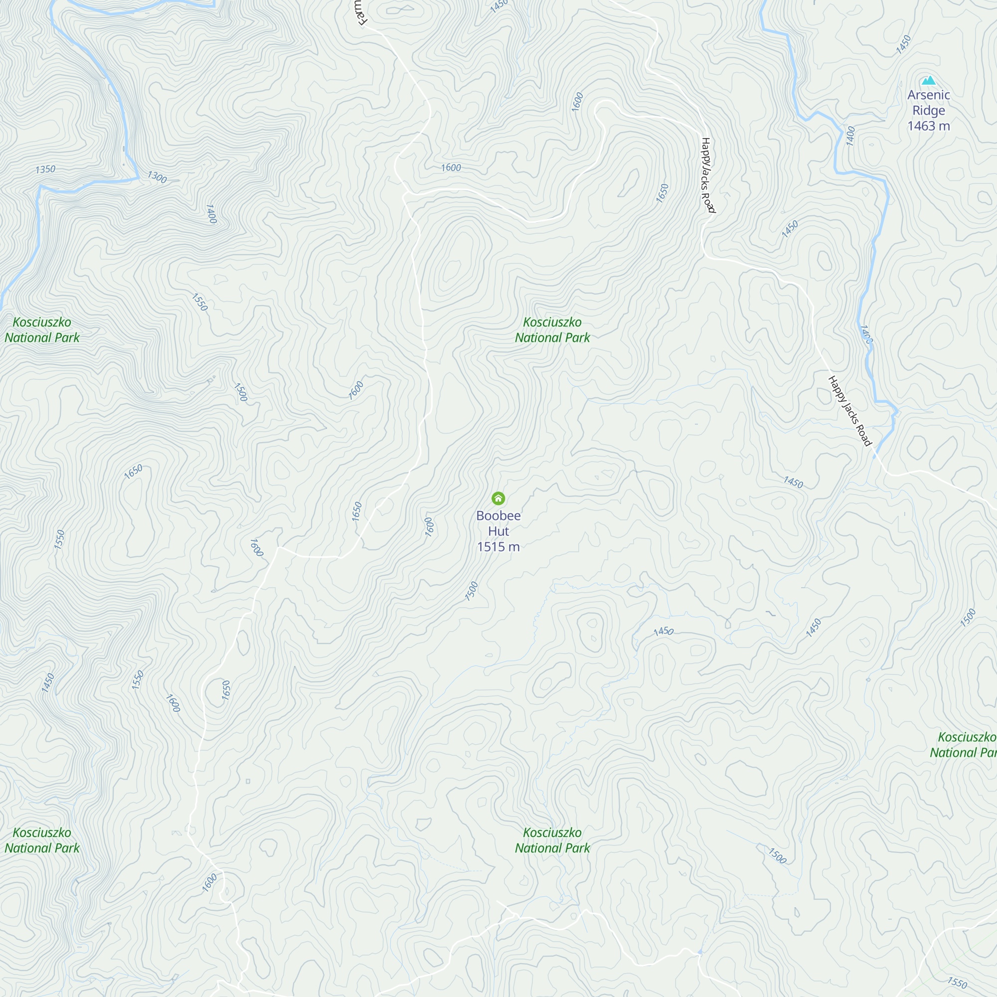 Boobee Hut map