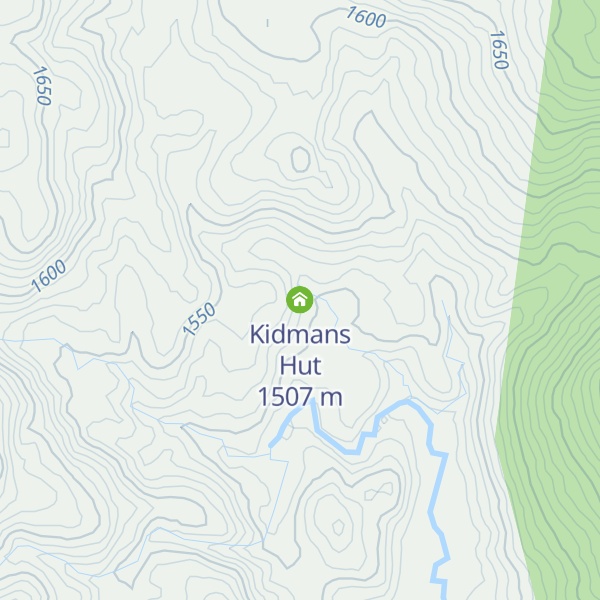 Map of Kidmans Hut