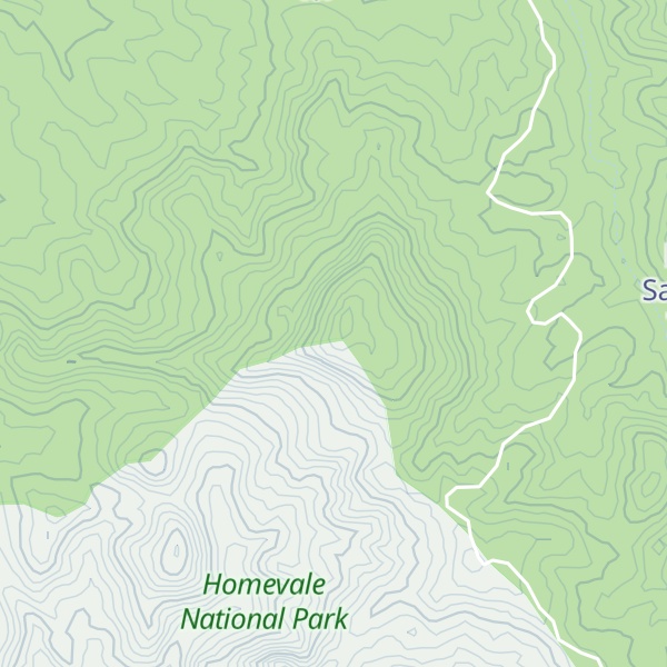 Map of Dingo Mountain