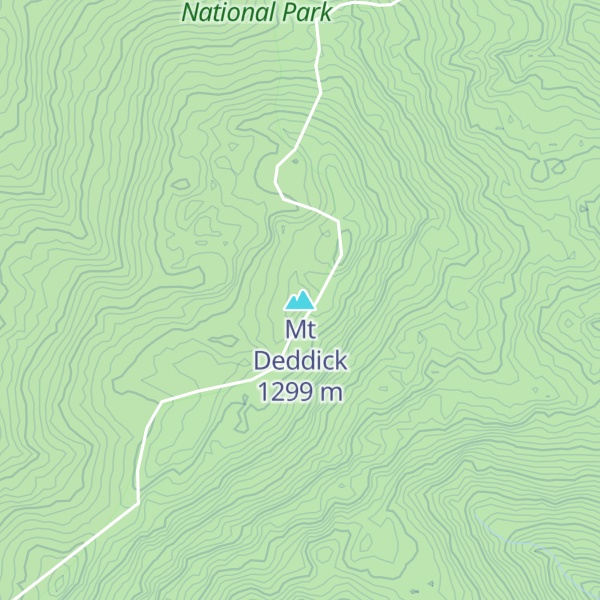 Map of Mt Deddick