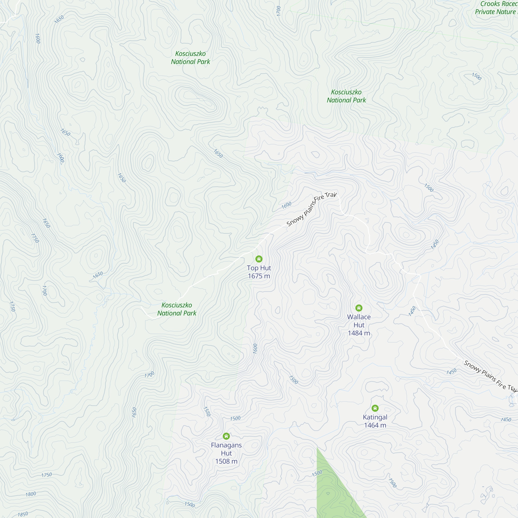 Top Hut map
