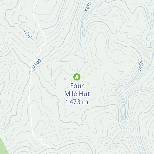 Map of Four Mile Hut