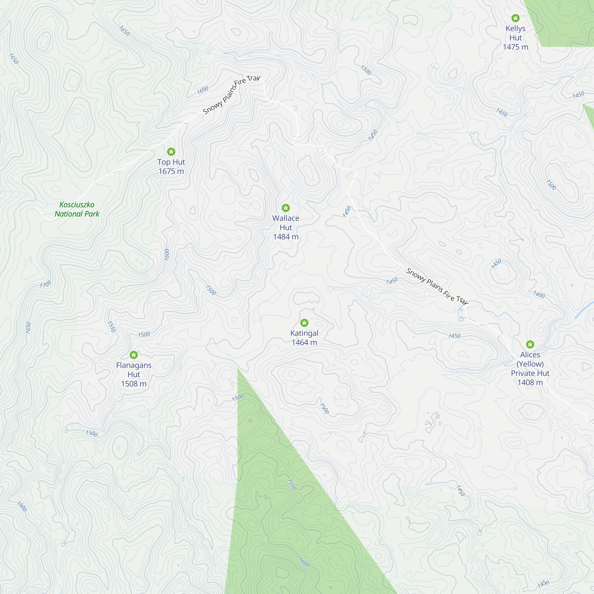 High Hut map