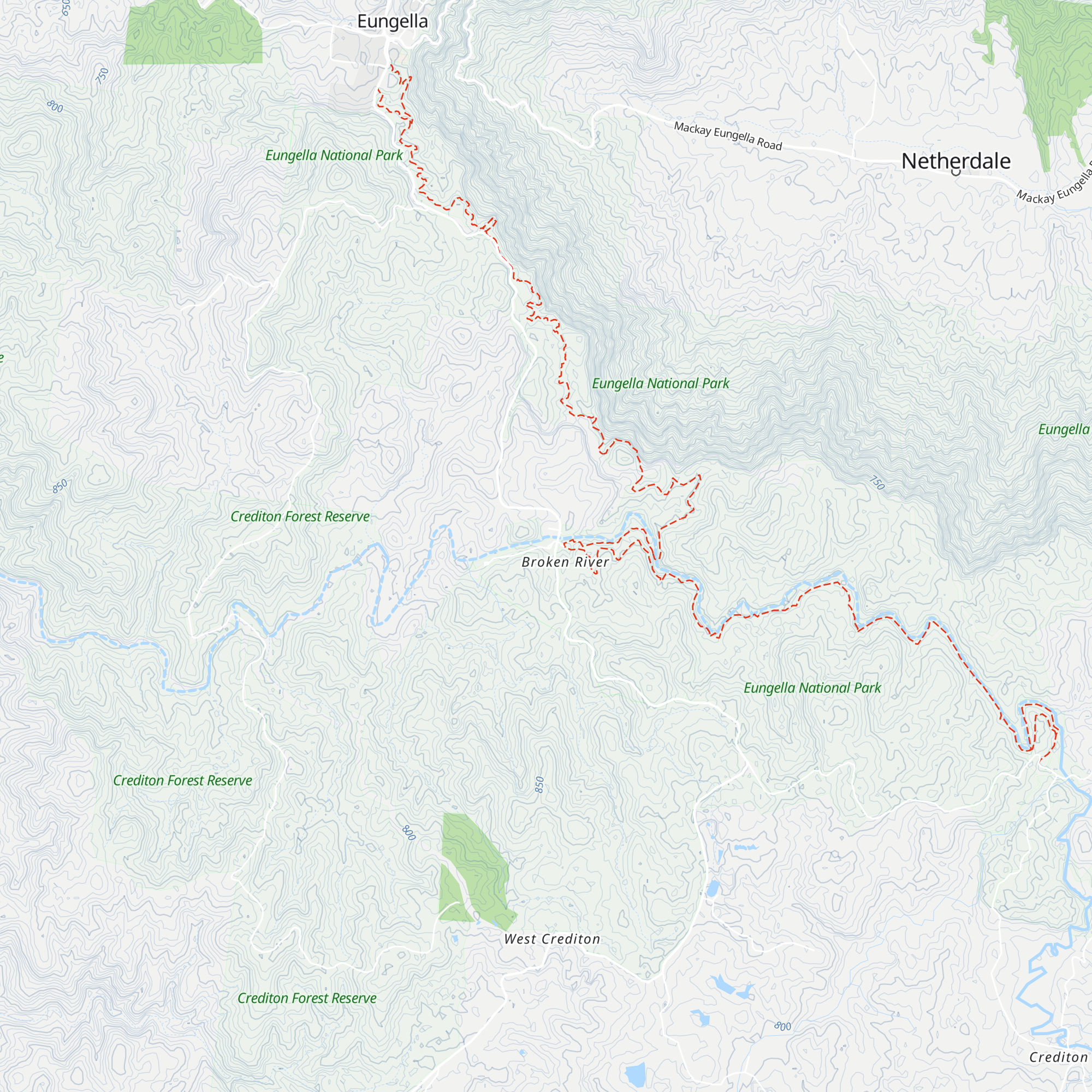 Broken River Visitor Information Centre map