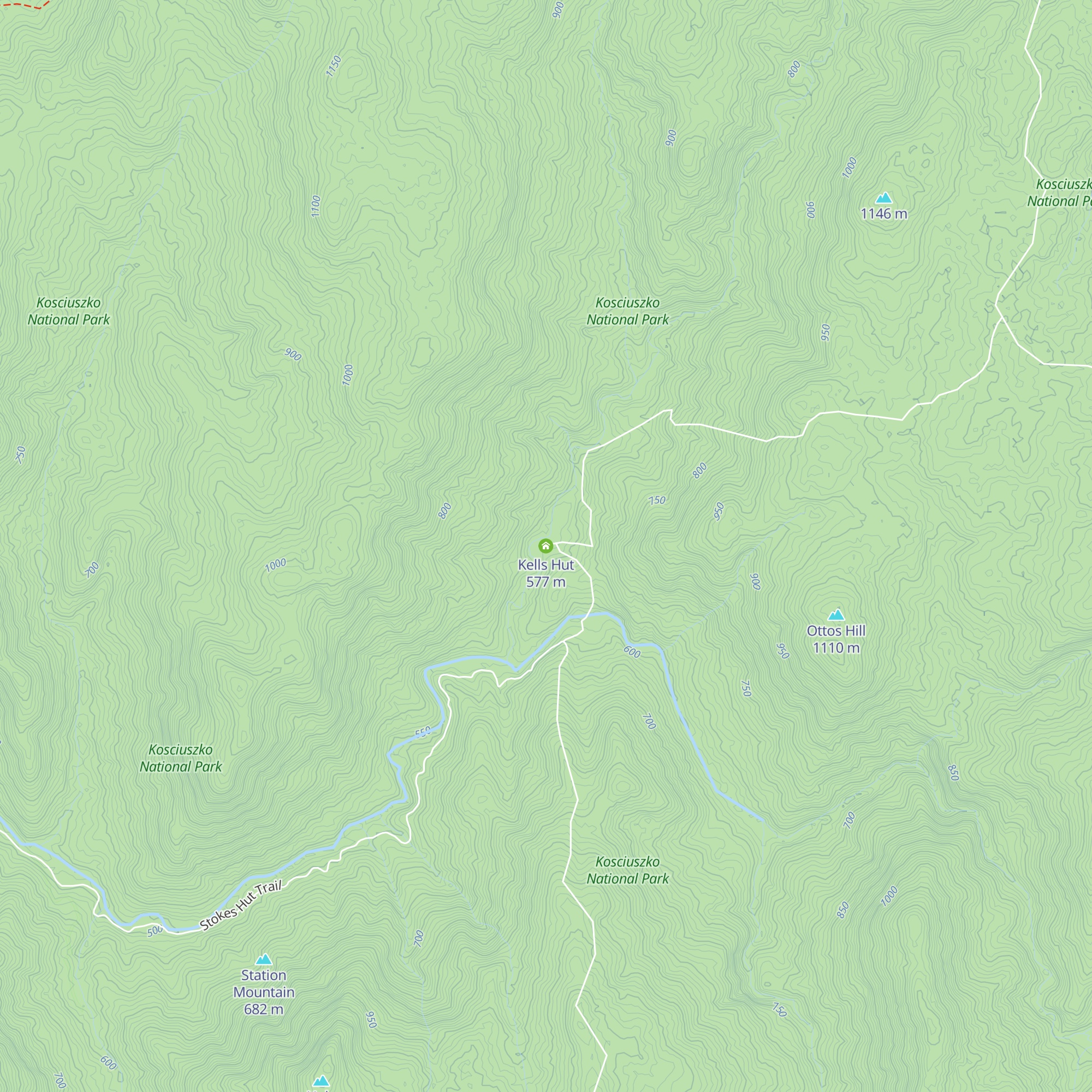 Kells Hut map