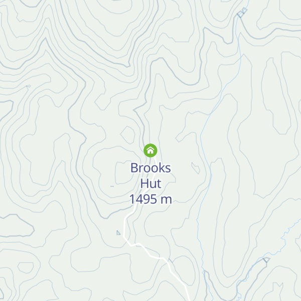 Map of Brooks Hut