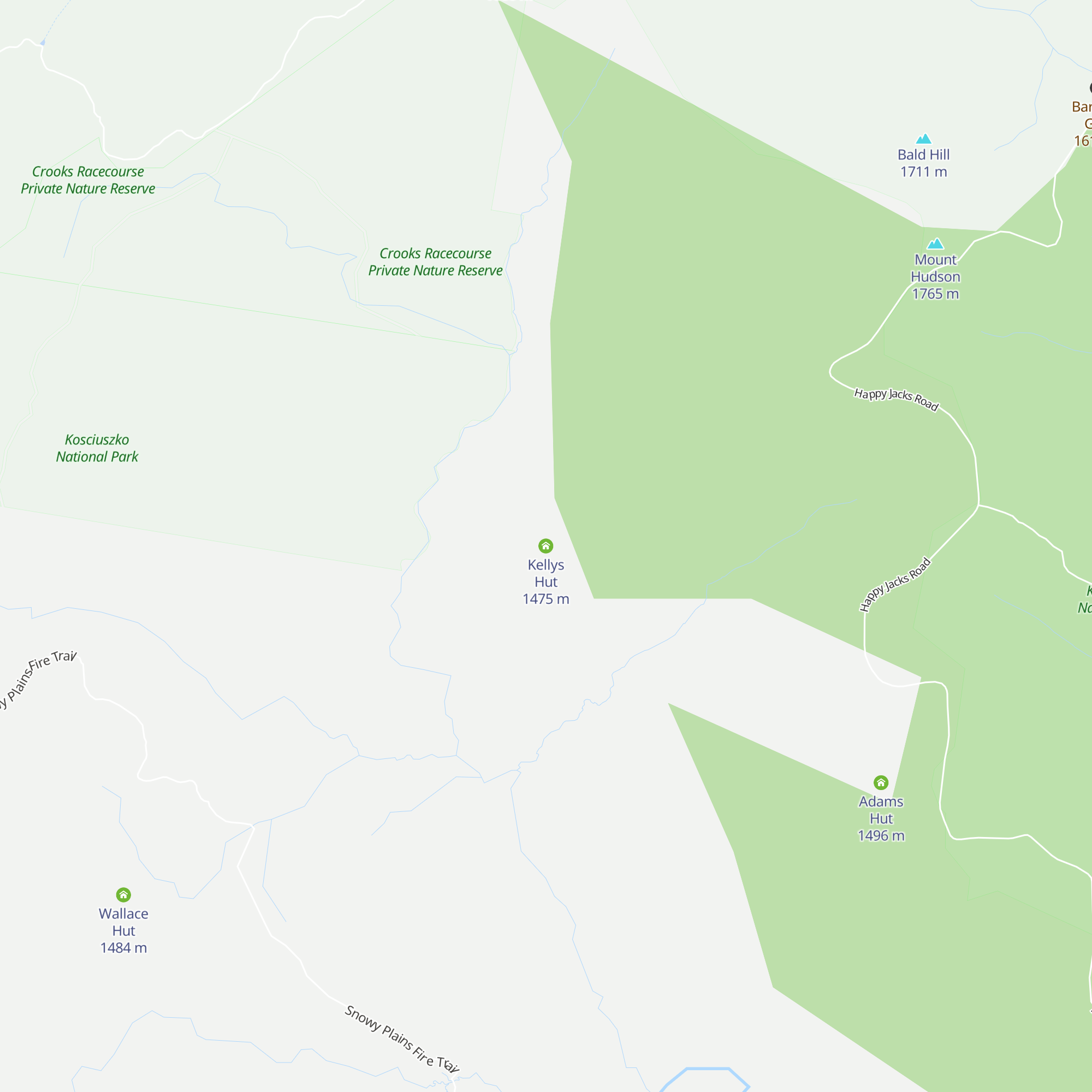 Kellys Hut map