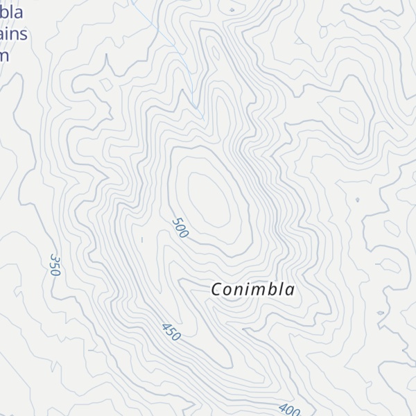 Map of Conimbla Mountain