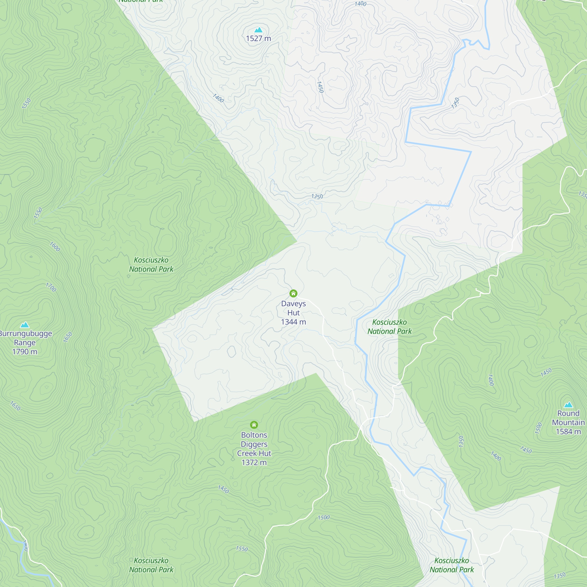 Daveys Hut map