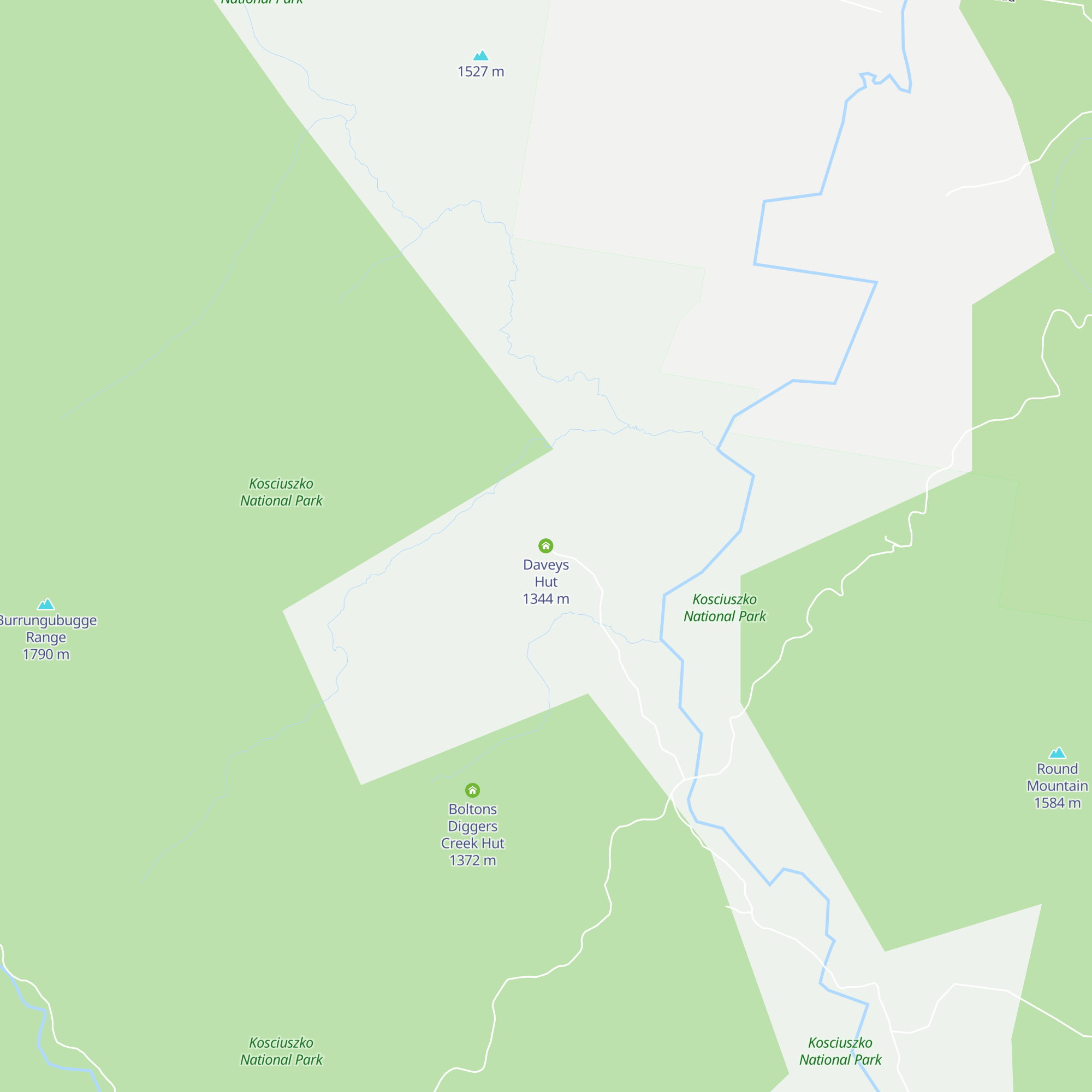 Daveys Hut map