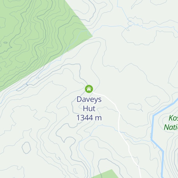 Map of Daveys Hut