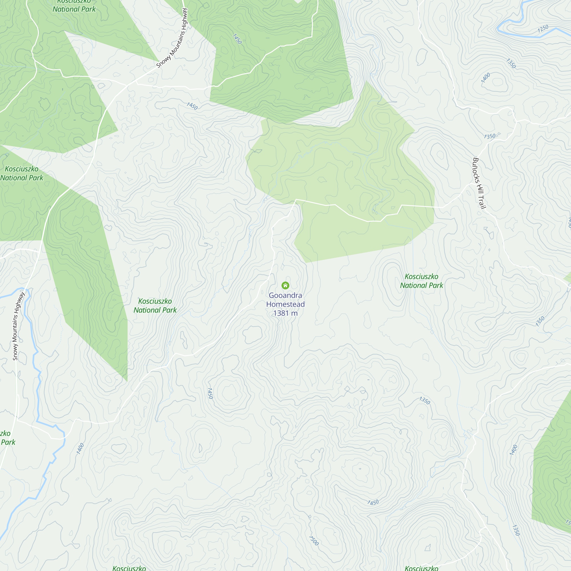Gooandra Homestead map