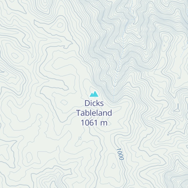 Map of Dicks Tableland