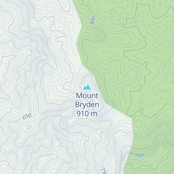 Map of Mount Bryden