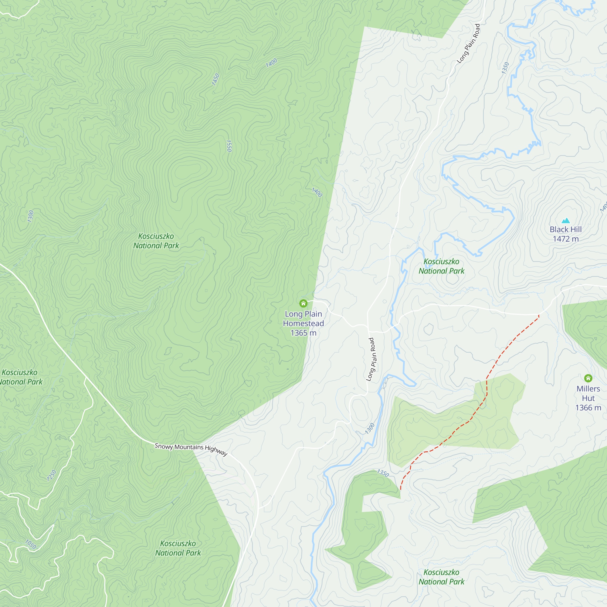 Long Plain Homestead map
