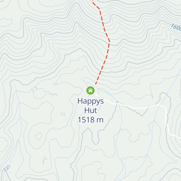 Map of Happys Hut