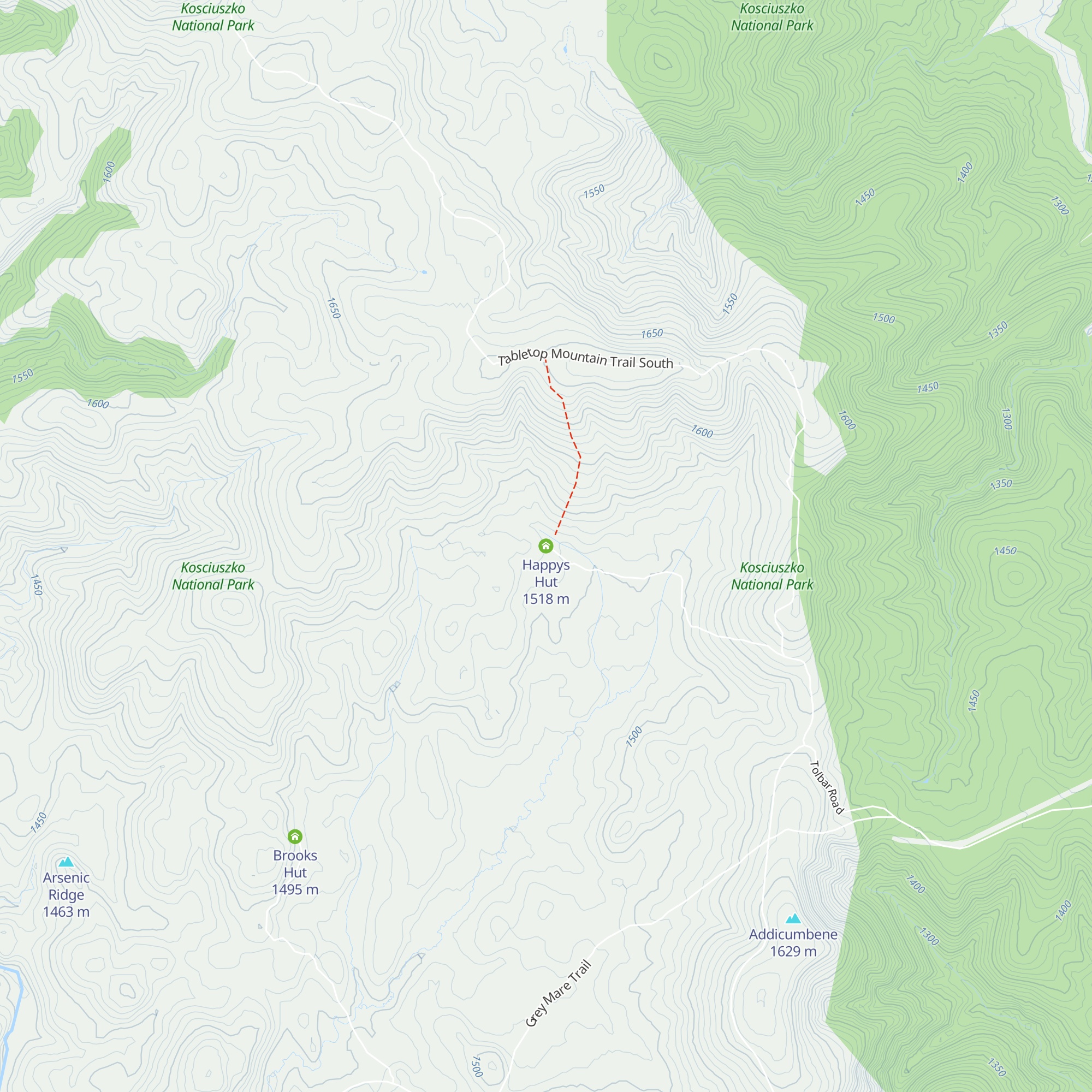 Happys Hut map