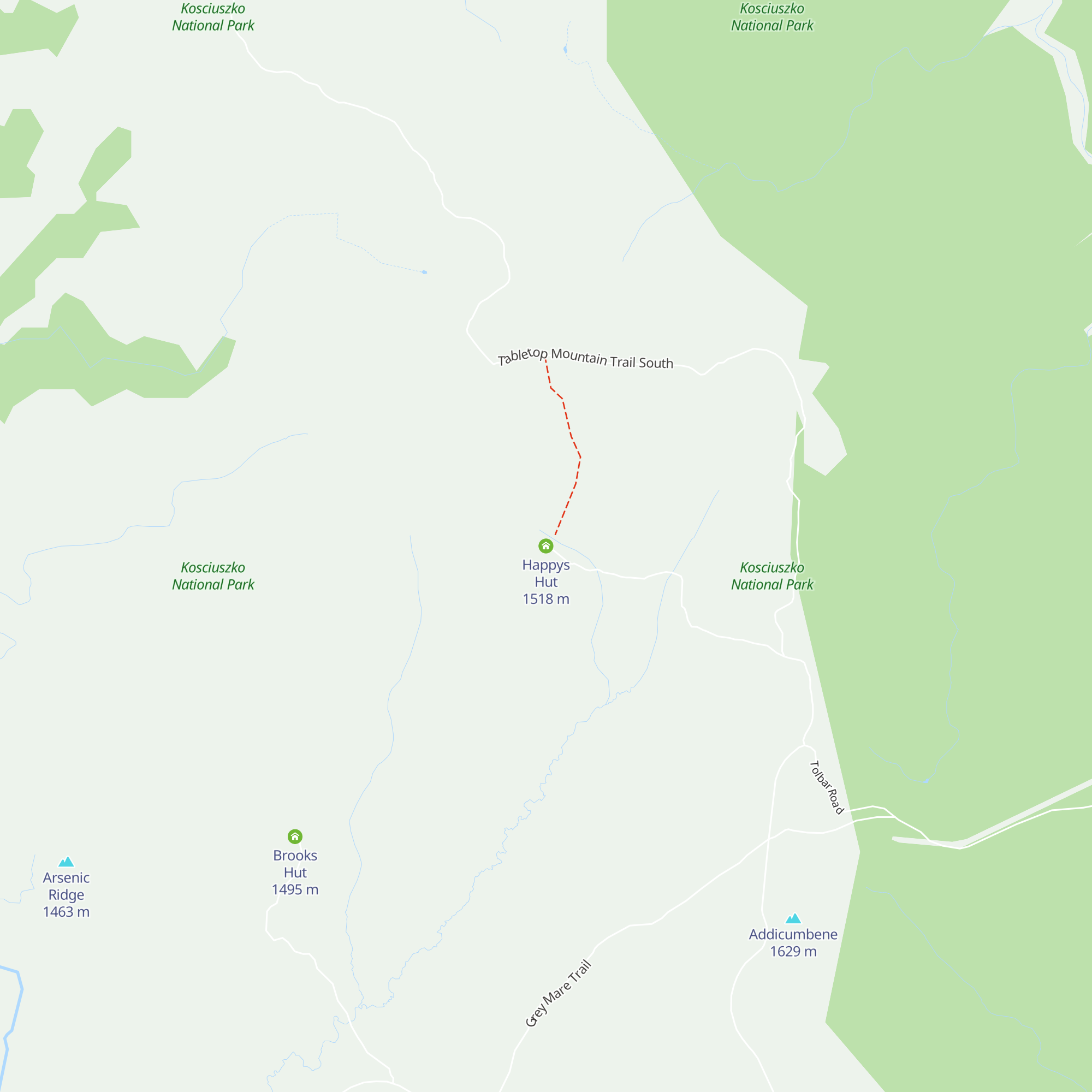 Happys Hut map