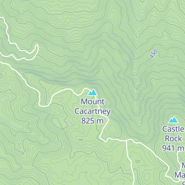 Map of Mount Cacartney