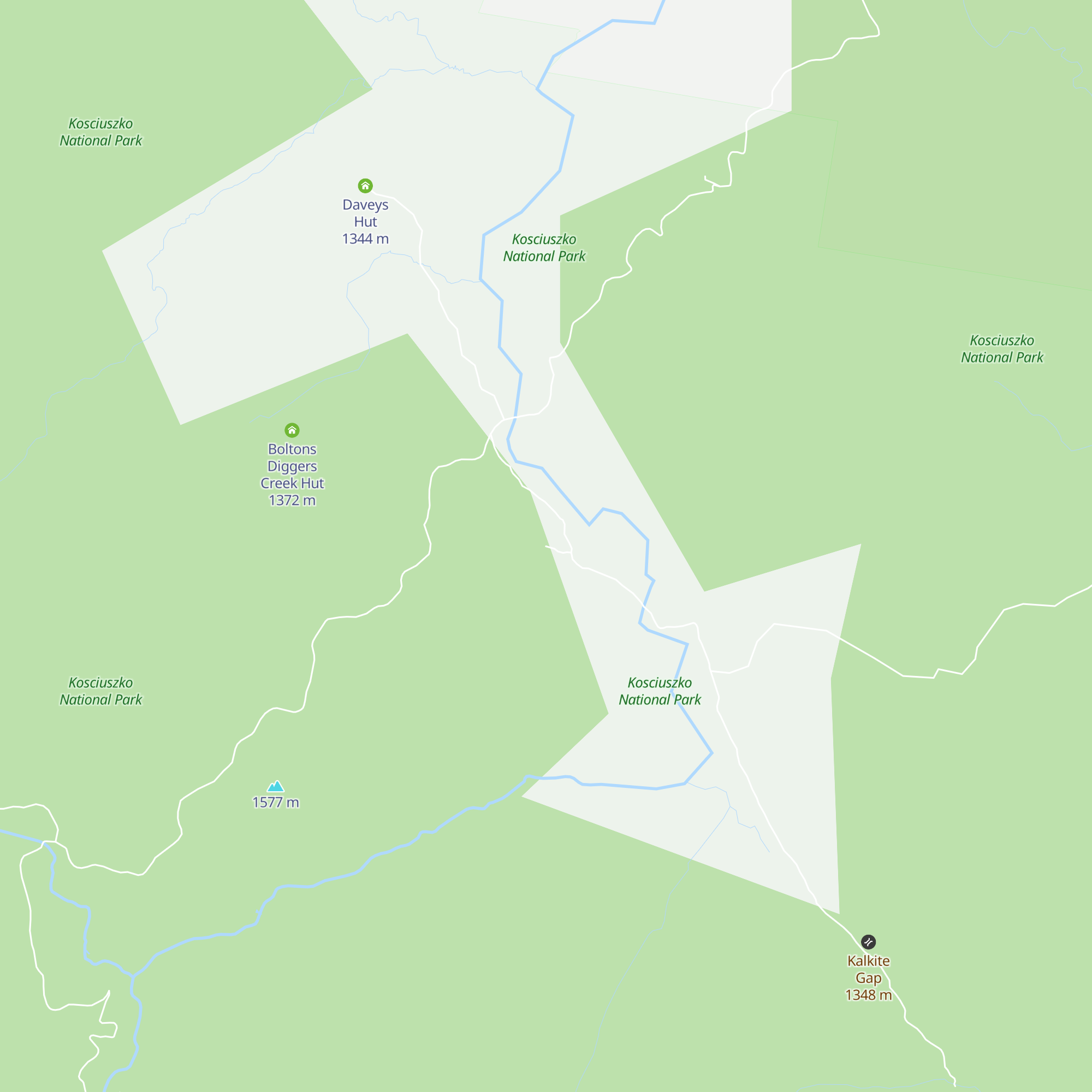 Botherham Plain Hut map