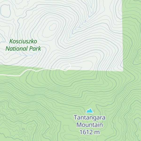 Map of Tantangra Mountain